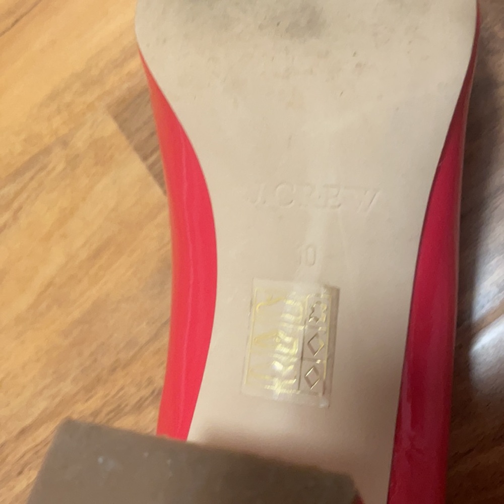 J. Crew Red Patent Leather Heels - Picture 7 of 8